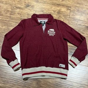 Roots quarter zip collar sweater